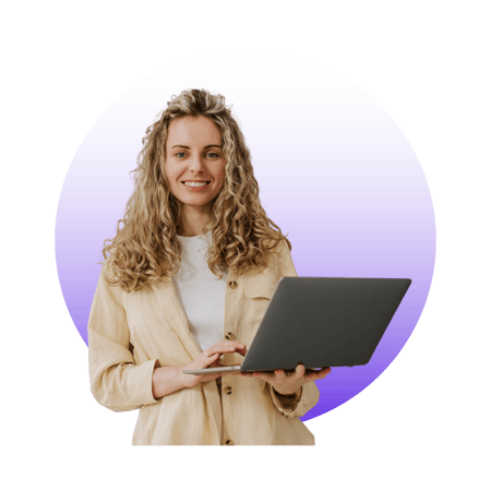 woman holding a laptop woman holding a laptop