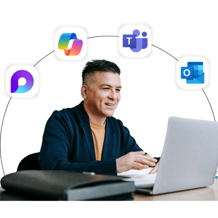 man working on a computer