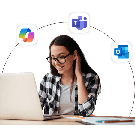 woman working on laptop